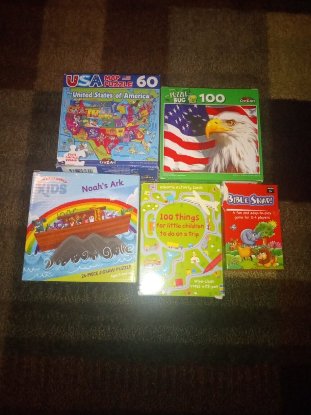 Kid's Puzzles and Wipe Clean cards